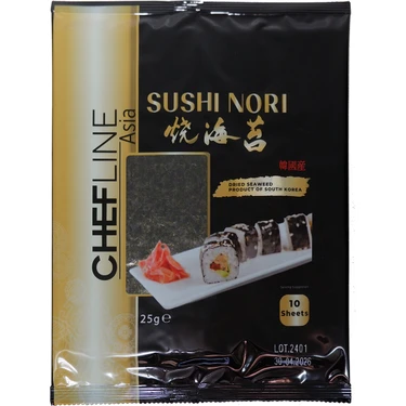 Chefline Asia Sushi Nori (Gold) Yosun (10 Yaprak) 25