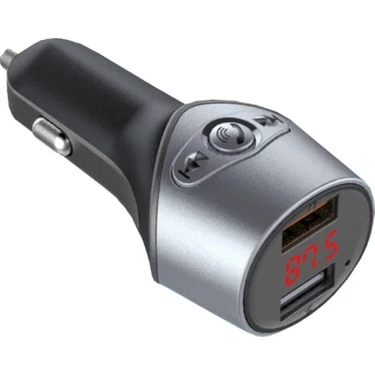 L'edoren C5 Bluetooth Araç Kiti Fm Transmitter 2 x USB Araç Şarj