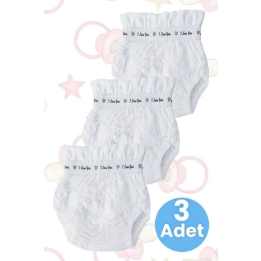 Tezzgelsin Bebek Yıkanabilir Emici Pamuklu 3'lü Alıştırma
