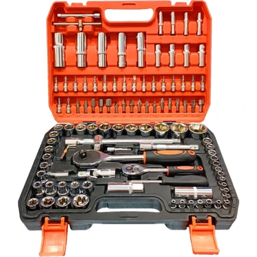 Tools NEW TOOLS 108 Pcs Crv Çeliği Profesyonel Lokma Takımı 1/2-1/4(108