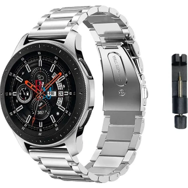 Unicell Huawei Watch GT4/GT3 Pro/GT3 Se/GT2 Pro/GT2 46 mm Tam Uyumlu 22 mm Klasik Çelik