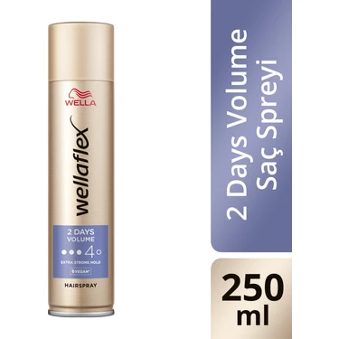 Wella Wellaflex 2 Days Volume 2 Gün Boyunca Hacim Veren Saç Spreyi Extra Strong Hold - 250