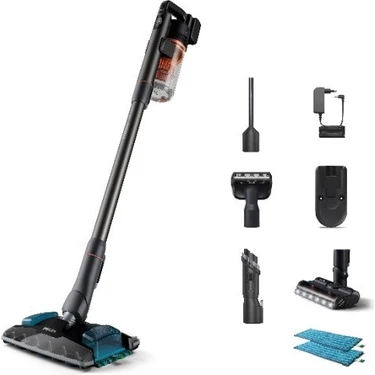 Philips Aqua Plus 8000 Serisi Kablosuz Dikey Süpürge XC8054/01 25 V Güç Değeri ile Islak Kuru