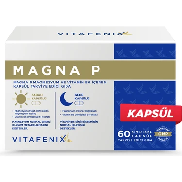 Vitafenix Magna P Gece Gündüz Kapsül Magnezyum