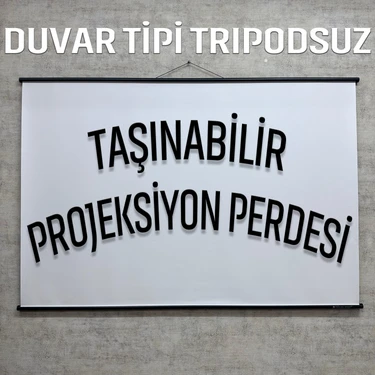 En150cm Boy95cm Projeksiyon Perdesi Duvar Tipi Taşınabilir Yeni Akıllı Kumaş Işık