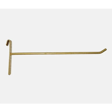 Akkaya Dekorasyon 25 Adet, 10 Cm, Gold Boyalı, Tel Pano Kancası, Raf Kancası, Pano Teli, Raf Teli,