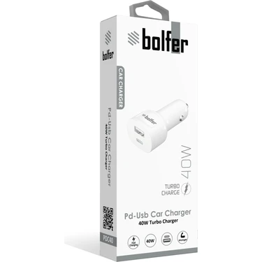 Bolfer Pd & USB Araç Şarj Soketi 40 W