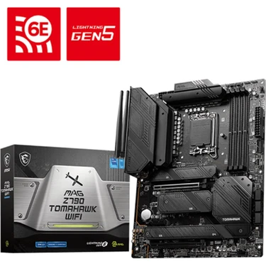 Msi Mag Z790 Tomahawk WIFI DDR5 Intel Z790 Soket 1700 DDR5 7200(OC)MHz ATX Gaming (Oyuncu)