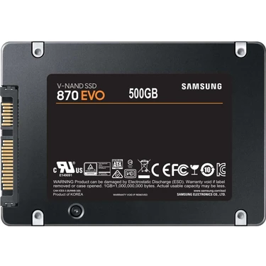 Samsung 500GB 870 Evo 560MB-530MB-s Sata 2.5 (MZ-77E500BW) Fiyatı