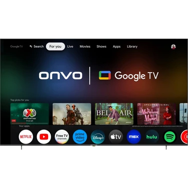 Onvo 100OVF9000UQ 100’’ 254 Ekran Uydu Alıcılı 4K Ultra HD Google LED