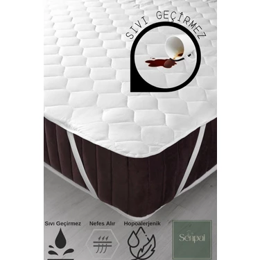 Kapitone-ped Microfiber %100 Sıvı Su Geçirmez Tek-çift Kişilik Köşe Lastikli Alez Yatak Koruyucu