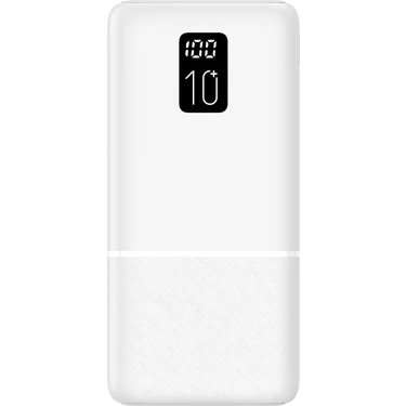 Logia Type-C / 2 USB / 3 Port Çıkış / Output 2.1A LED Ekranlı Slim 10000MAH
