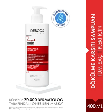 Vichy Dercos Energy+ Dökülme Karşıtı Şampuan 400 ml