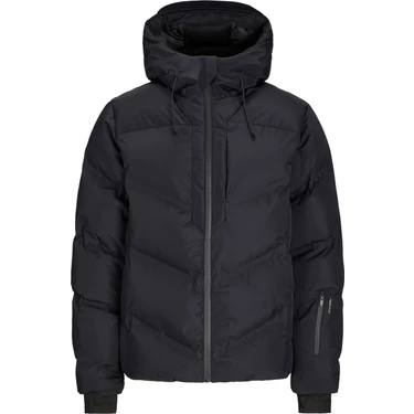 Jack & Jones Erkek Rüzgara Dayanıklı Kapüşonlu Puffer