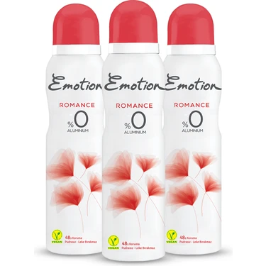 Emotion Romance 3'lü Kadın Deodorant (3 x 150