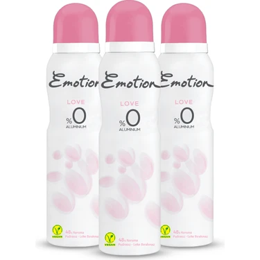 Emotion Love 3'lü Kadın Deodorant (3 x 150