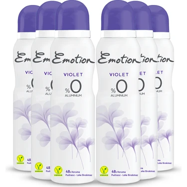 Emotion Violet Kadın Deodorant 6 x 150