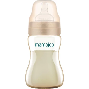 Mamajoo Gold Plus Anti-Kolik Biberon 250 ml, 6 Ay+, Çizilmez & Kırılmaz, PES