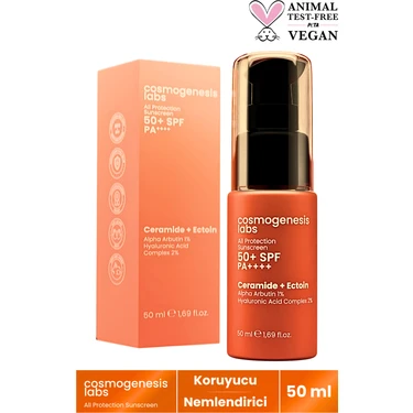 Cosmogenesis Labs Yüksek Koruma 50+ Spf Yüz ve Vücut Güneş Kremi Vegan Kore Filtre Nemlendirici