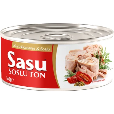 Sasu Kuru Domatesli & Soslu Ton Balığı 24X160G Bütün