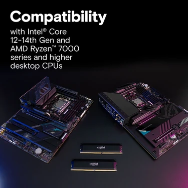 Crucial Pro Oc 32GB Kit (2X16GB) Ddr5 6400 Udımm Masaüstü Pc Fiyatı