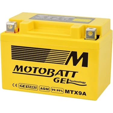 Motobatt Jel 2 Kutup 12V 9 Ah 135 Cca Akü