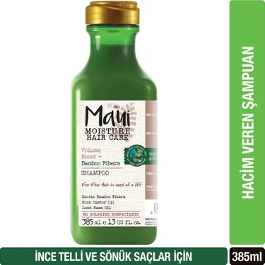 Maui Moisture Shampoo Mit Bambusfasern – 385 Ml, Sulfatfrei, Mit Aloe Vera Für Weiches, Glänzendes Haar