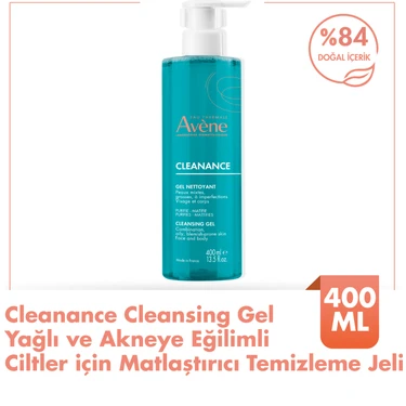 Avene Cleanance Gel Nettoyant Yağlı Ve Akneye Eğilimli Ciltler Temizleme Jeli 400