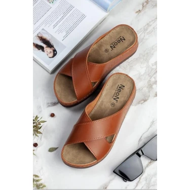 Neon Shoes Lina Kadın Anatomik Ortopedik Konfor Modeli Terlik Hafif Şık Topuklu Günlük Dışarı Ev