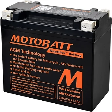 Motobatt Quadflex 4 Kutup 12V 21 Ah 320 Cca Akü