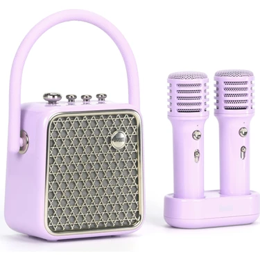 Divoom Songbird-Se Lila Çift Mikrofonlu 18W Bluetooth