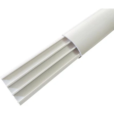 Sert Plastik 50x12 Balık Sırtı Kablo Kanalı Yapışkanlı 2 mt