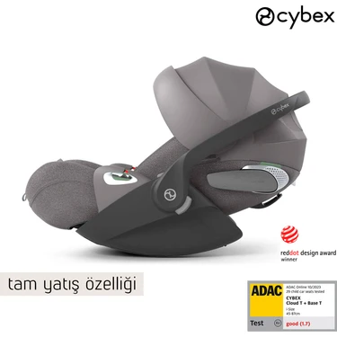 (ocak 2025 teslim) Cybex Cloud T isize Plus (terletmeyen özel kumaş) (Adac ödüllü tam yatışlı bebek