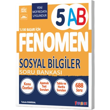 Fenomen Yayıncılık 5 Sosyal Bilgiler Soru