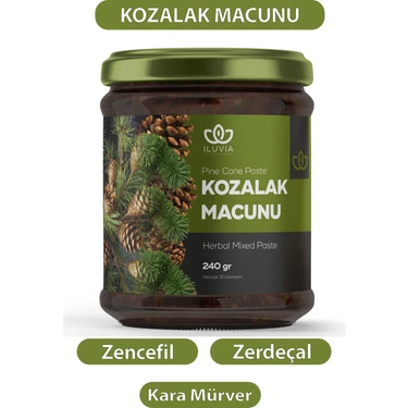 Iluvia Kozalak Macunu Çam Kozalağı Macunu Keçiboynuzu, Karamürver, Zencefil, Zerdeçal