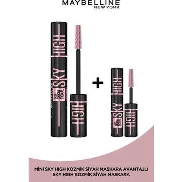 Maybelline New York Lash Sensational Sky High Cosmic Black Maskara + Sky High Cosmic Mini