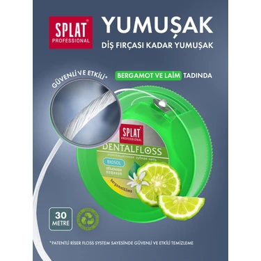 SPLAT Professional Bergamot Ve Limon Aromalı Hacimli Diş Ipi 30