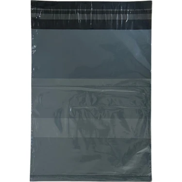 Svs Etiket Plastik Cepli Kargo Poşeti - 45X55 cm - Gri - 1000