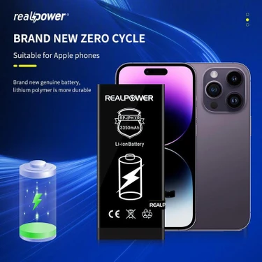 REALPOWER Apple iPhone 14 Uyumlu Güçlendirilmiş Batarya Fiyatı