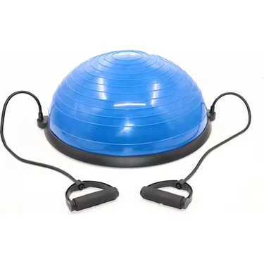 Lethe Boards 58 cm Bosu Ball Bosu Topu Direnç Bantlı Pilates Denge Eğitmen