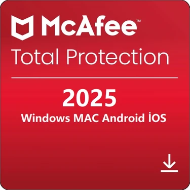 Mcafee Total Protection 2025 - 5 Cihaz 2 Yıl Abonelik Kodu