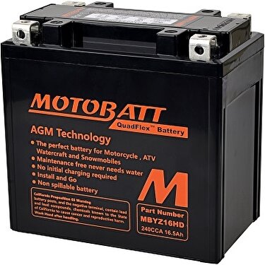 Motobatt Quadflex 4 Kutup 12V 16,5 Ah 240 Cca Akü