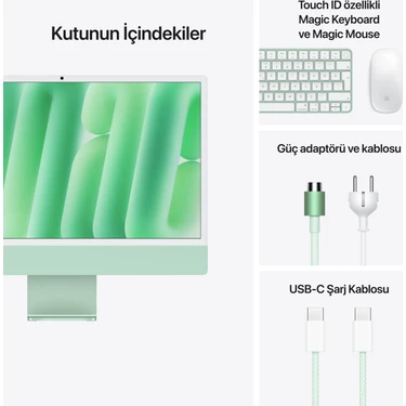 Apple iMac M4 Çip 16GB 512GB SSD macOS 24 All In One Fiyatı