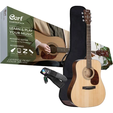 Cort Earth Pack Akustik Gitar