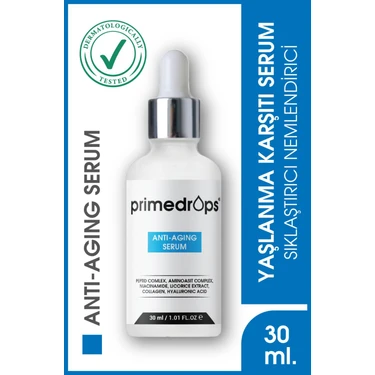 Primedrops Peptid Complex Yaşlanma Karşıtı Serum 30