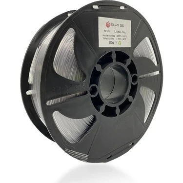 Elas PETG Filament Şeffaf 1.75MM