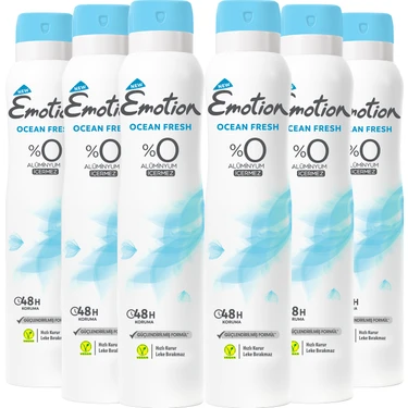 Emotion Ocean Fresh Kadın Deodorant 6 x 200