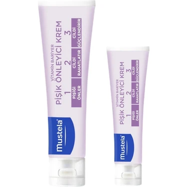 Mustela Pişik Önleyici Krem Seti 100 ml + 50 ml Doğal İçerikli Cilt Rahatlatıcı