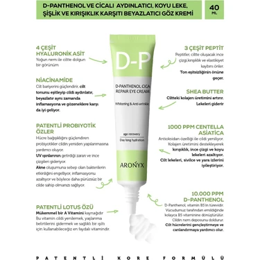 Aronyx 40 ml D-Panthenol ve Cica Göz