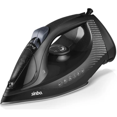 Sinbo SSI-6630 2000-2400 W Siyah Buharlı Ütü Çelik Tabanlı Otomatik Kapanma